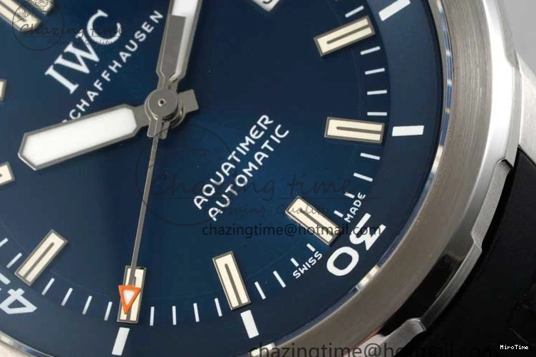 MIROTIME 0403 Aquatimer SS IW3290 RSF 1:1 Best Edition Blue Dial on Black Rubber Strap A Fashionable 7074